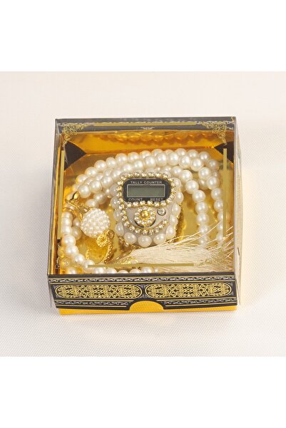 TABASAFE مجموعة من 10 خرزات صلاة مرصعة بالأحجار