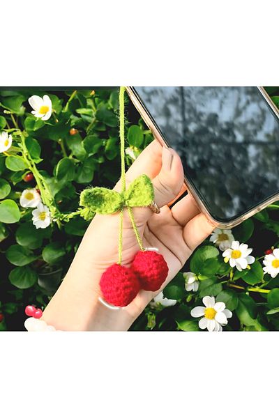 PERFECT keyChain knitted Phone Charm - Charm Wallet Ornament