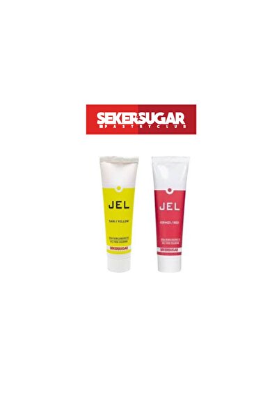 ŞEKER & SUGAR ŞEKER&SUGAR JEL GIDA BOYASI 100 ML SARI-KIRMIZI İKİLİ SET 2X100 ML