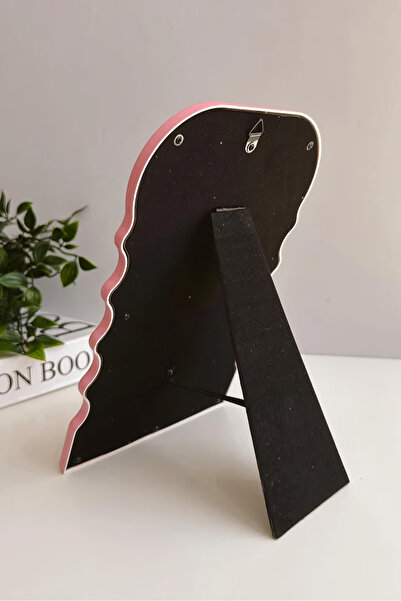 EFBUTİK Beyaz Zikzak Desen Makyaj Aynası