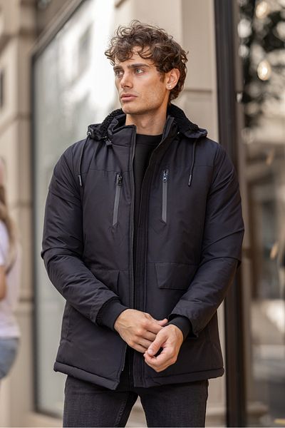 3MODA Men's Water and Windproof Fur Jacket