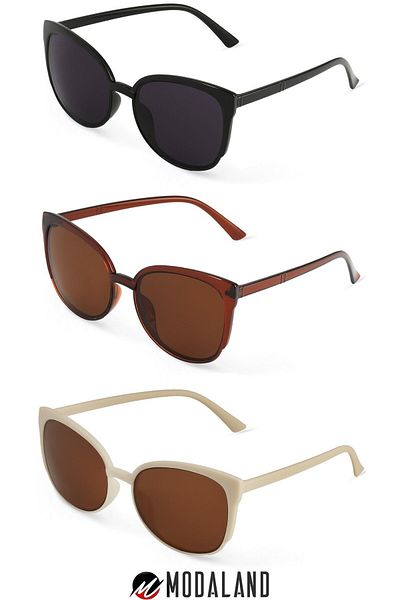 ModaLand Unisex Women's Sunglasses - 3-Piece Deal Set