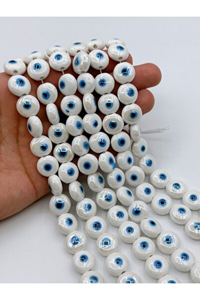 Ebruli Boncuk Κεραμικό Evil Eye 14 χιλιοστών - Σετ 5 πολύχρωμων χαντρών αξεσο...