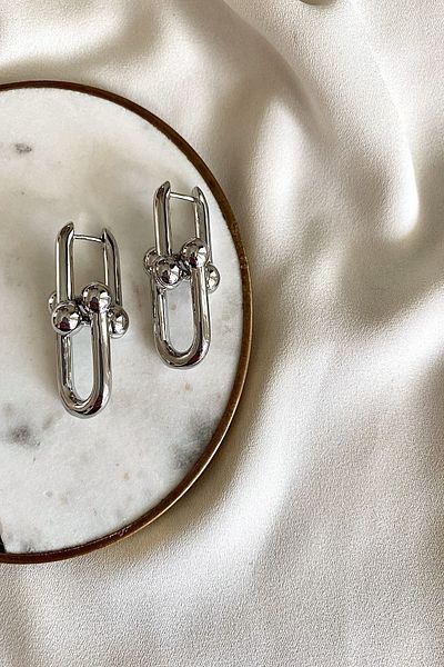 gaila design Silver Plated Tiffany Earrings