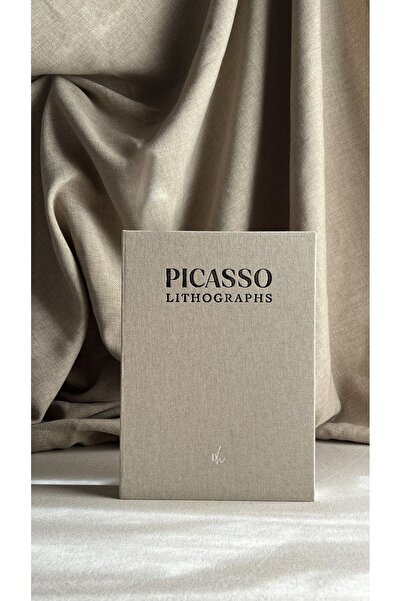 HOME DEKORİSTA Fabric Covered Single Decorative Book Box (PİCASSO)