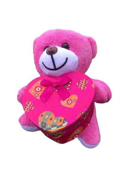 Sarego Heart Box Plush Teddy Bear Sweet Cute Romantic Love Package Surprise Yumoş Love Box Special Day Gift