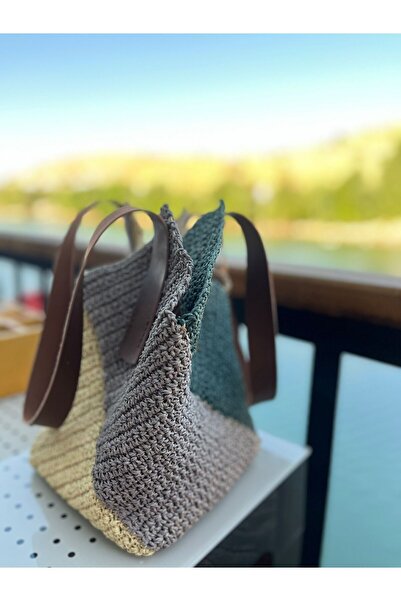 MinikbirDükkan Hasır Renkli Çanta