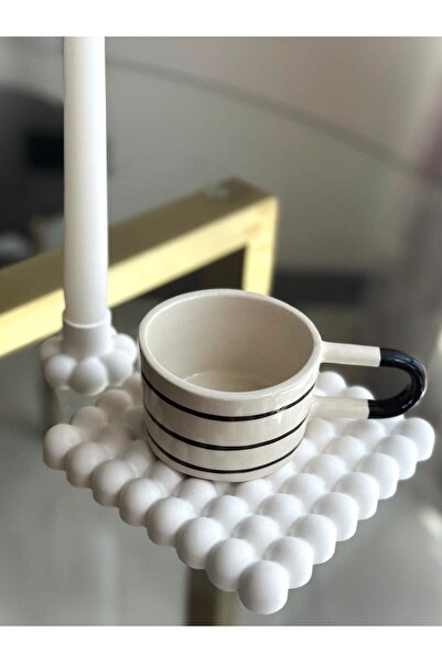 Amber Stüdyo Dekoratif 3lü (ŞAMDAN MUM ŞAMDAN BUBBLE ALTLIK) Salon, Yatak Oda...