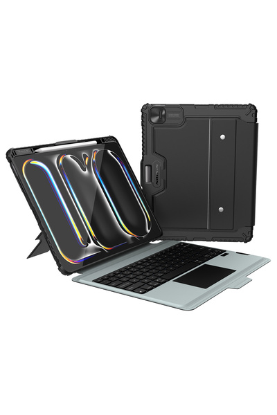 Nillkin NLK-0305 Bumper Combo RGB Işıklı Klavyeli Kılıf iPad 10.2 2019/2020/2021
