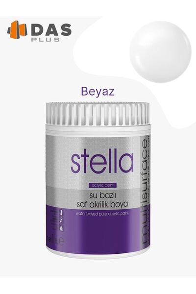 Stella Su Bazlı Saf Akrilik Boya Beyaz 1 Lt-