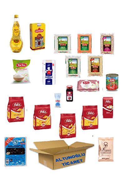 altunoğlu Biryağ Ayçiçek Yağı 1 Lt Kumanya Ramazan Paketi Erzak Kolisi 20 Parça