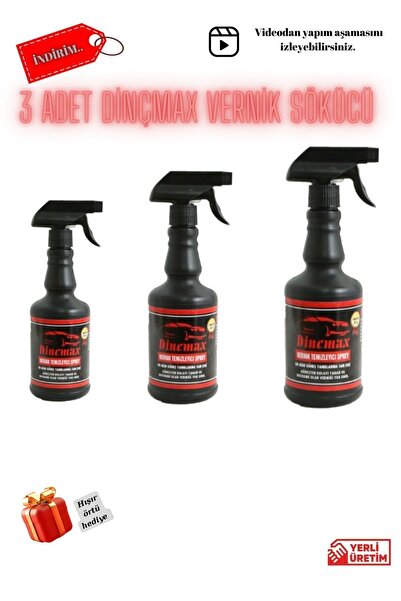 Dinçmax 3 Adet Kampanyalı - Araç Güneş Yanıkları Için Vernik Sökücü Sprey