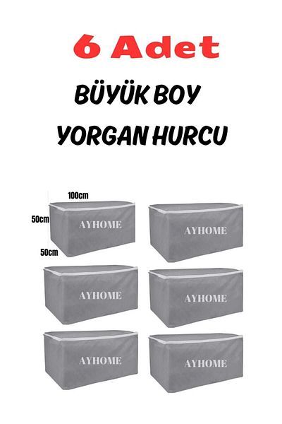 AYHOME 6-Piece Large Size Quilt Mattress Mattress Petcock Multi-Purpose Under-Base Organizer Quilt 100 X 50 50 Cm