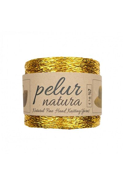 Pelur Natura Metalic twisted paper rope, bag rope250 g