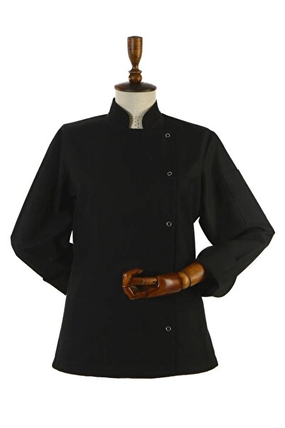 Genel Markalar Kadın Siyah Chef Aşçı Ceket