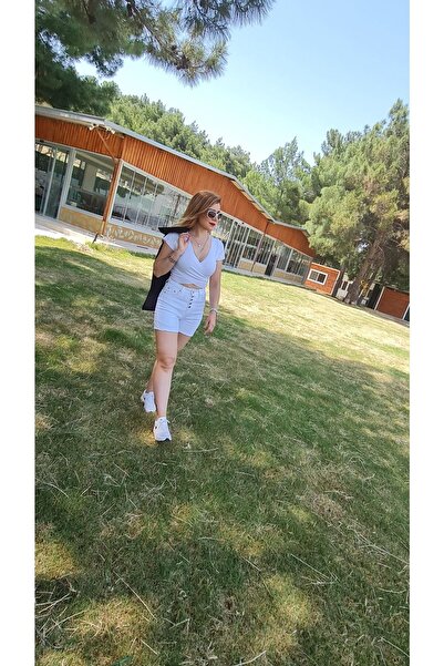 Love Me Denim Giyim Beyaz Kot Şort