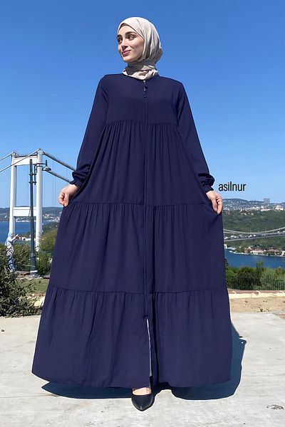 ASİLNUR Μπλε Navy Demet Ferace