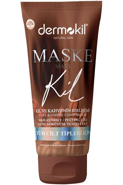 Dermokil Natural Skin Firming Face Mask with Clay and Coffee for Young Look 75 Ml