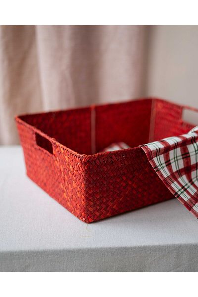 KaiHome Bamboo Rectangular Basket - Organizer and Organizer