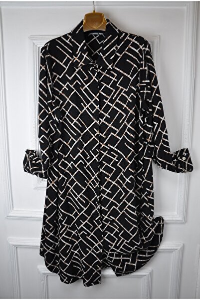 elma abone Віскозна туніка-сорочка - дуже великий розмір