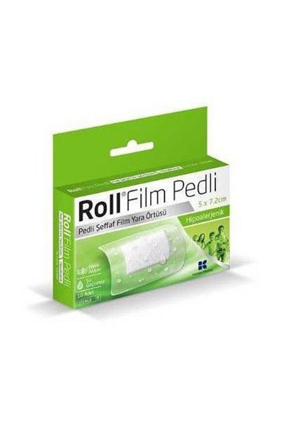 Roll With Film Pad - Sterile - Waterproof - Wound Wrap - Hypoallergenic - 10 Pieces 5x7,2cm