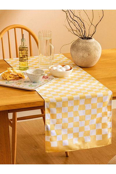LC Waikiki Checker Patterned Runner 45X150 cm