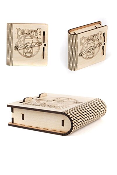 Uçandaire Ahşap Sigara Tabaka Sigara Kutusu