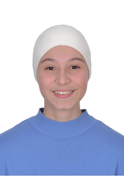 BEYAZ DÜŞ Μπόνε Hijab χωρίς ραφές διπλής στρώσης κρέμας