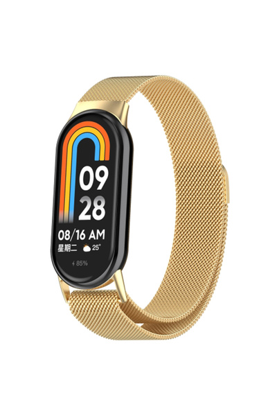 Dexmon Xiaomi Mi Band 8 Mi Band 9 Mi Band 10 Uyumlu Metal Mıknatıslı Hasır Ko...
