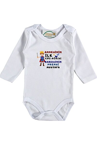 Asilcomkids Baby Boy Bodysuit with Mom's First Eye Pain and Dad's Princess Wr...