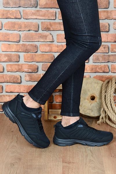 M.P. Mp 1729 Men's Black Daily Large Size Foot 45 46 47 Sports Sneaker Walking Training Shoes