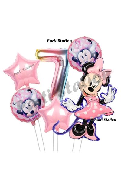 Parti Station مجموعة بالونات ميني ماوس لعمر 7 سنوات مجموعة بالونات ميني ماوس ...