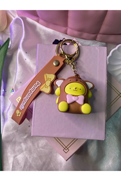 SANRIO Sanrıo karakterli pompompurin anahtarlık