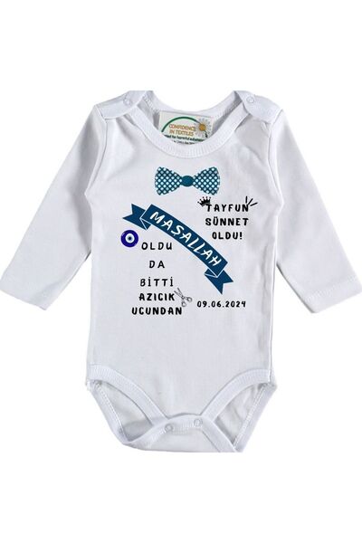 Asilcomkids Sünnet Oldu Oldu da Bitti Azıcık Ucundan Yazılı Bebek Zıbın