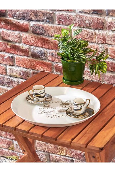 EVSTYLE Practical Round Tray -38 Cm