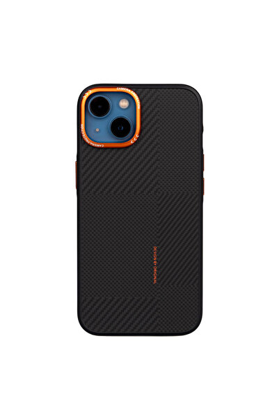 Nezih Case Apple iPhone 14 Uyumlu Magsafe Şarj Özellikli Karbon Fiber Görünüm...