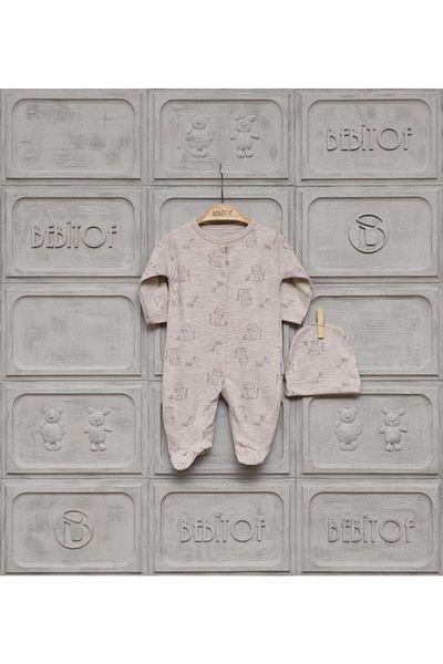 Bebitof Lion Front Placket Jumpsuit