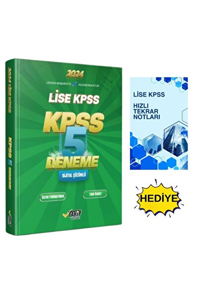 Takip Yayınları 2024 ORTAÖĞRETİM LİSE KPSS DENEMELERİ hoca webde yargı benimh...