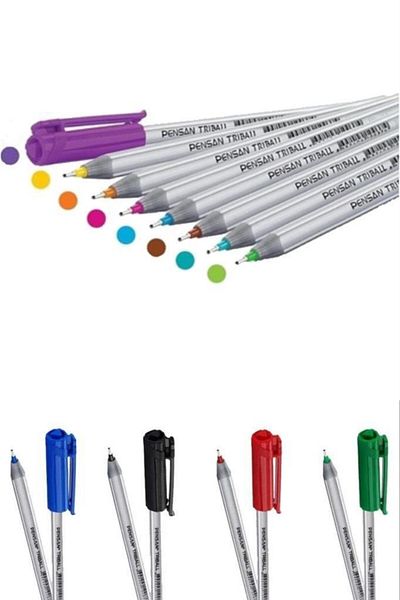 easyso Pensan Triball 1.0mm 8-Piece Ballpoint Pen