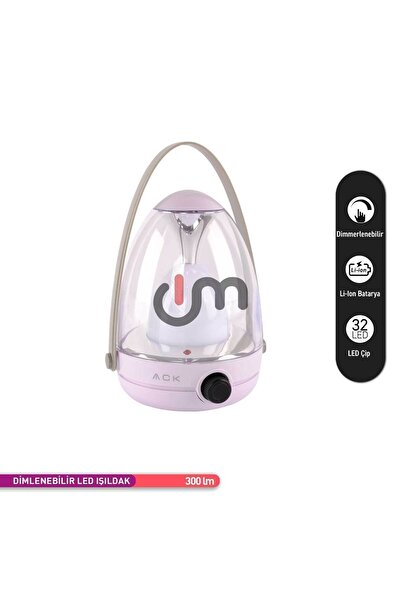 ACK Dimlenebilir Şarjlı 32 LED Işıldak, El Feneri, Kamp Lambası