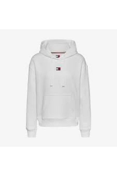 Tommy Jeans DW0DW17326 Weißes Sweatshirt
