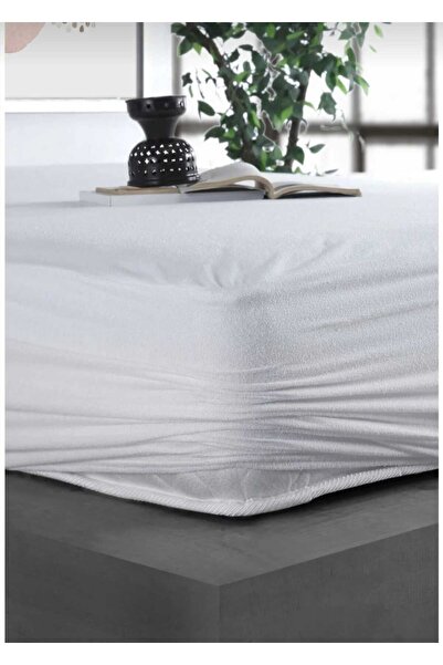 AYHOME 200 X 200 Cm Extra Large Double Waterproof Mattress Protector Cotton White