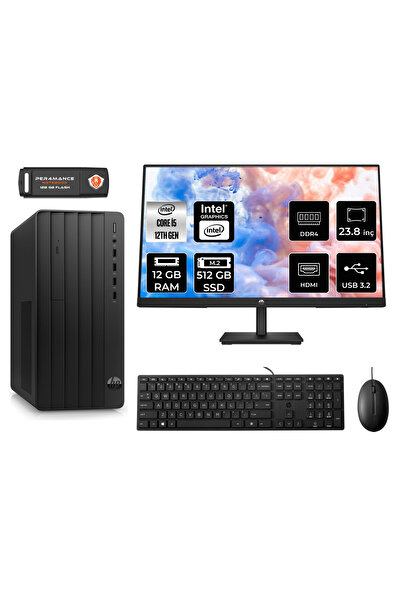 HP PRO TOWER 290 G9 AE6D3A5EAS007 i5 12500 12GB RAM 512GB SSD 23.8" FDOS MASA...