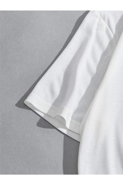 prtnc protonic White T-shirt & Black Shorts Set