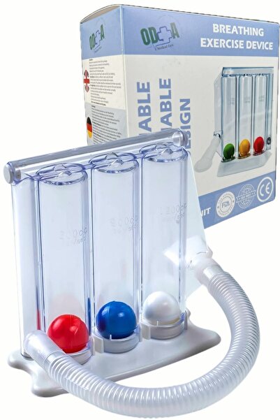 St Morritz Triflo Solunum Egzersiz Cihazı 3 Aşamalı Üfleme Toplu Nefes Egzersizi