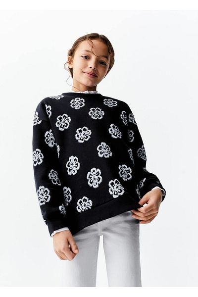 MANGO Kids Hanorac albastru închis pentru copii