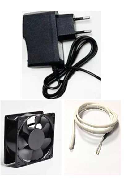 diasithalat Adaptör, Dc 12v Fan, 1 Metre Rezistans Kablo, Kuluçka Seti, Kuluçka Makinesi