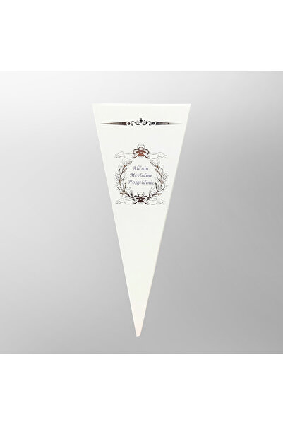 Mila Kurabiyka Mevlüt Külah Lokumluk Şekerlik Kutusu Gümüş Yaldızlı Beyaz Sün...