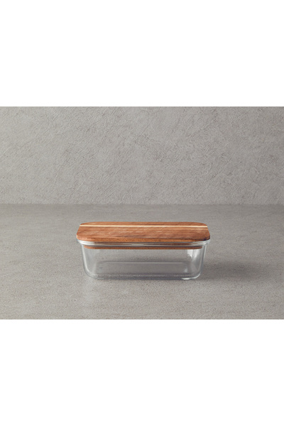 English Home Transparent Mile Borosilicate Storage Container - 640 Ml