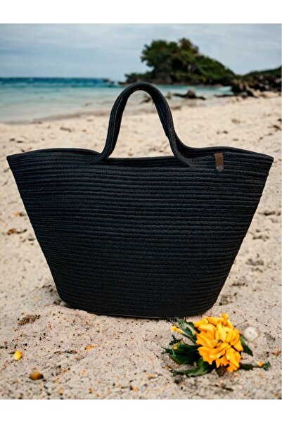 Genel Markalar hasır jüt görünümlü el çantası jüt plaj çantası kol çantası